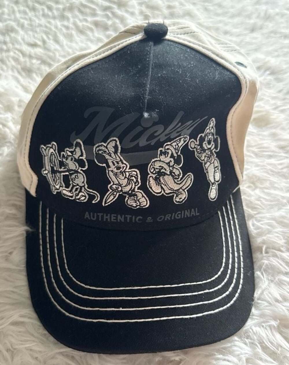 Disney Mickey Mouse Through the Years Evolution Baseball Cap One Size